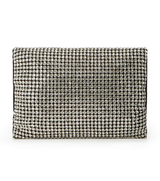 Accesorios Tony Bianco Maddox Clear Crystal Clutch Plateadas | TARWZ21822