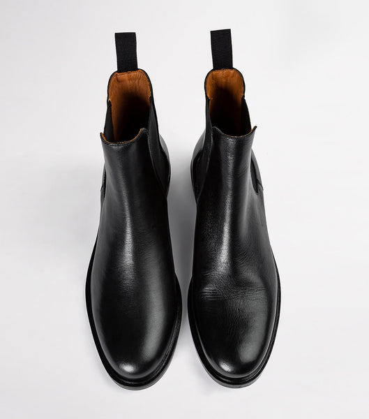 Botas de Tacon Tony Bianco Arctic Black Como 2.5cm Negras | GAREC89014
