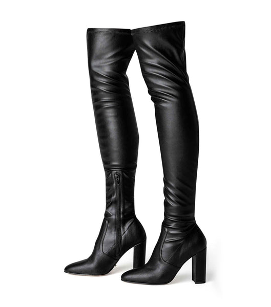 Botas de Tacon Tony Bianco Bloom Black Venezia 9.5cm Negras | UARND45359
