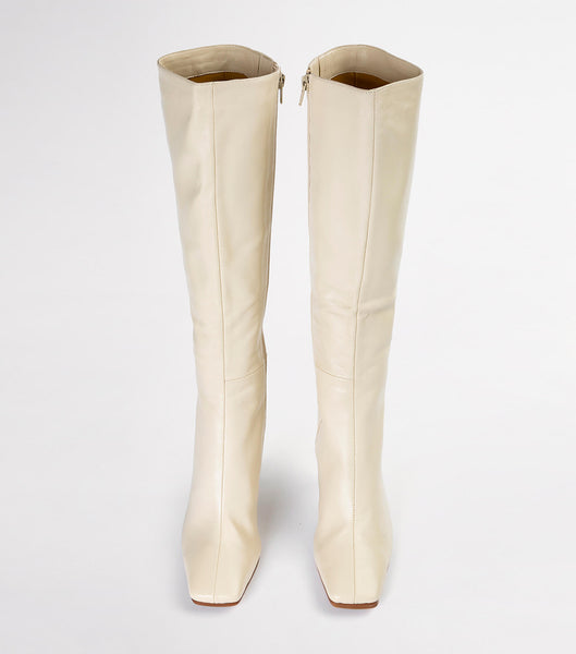 Botas de Tacon Tony Bianco Havana Vanilla Nappa 10.5cm Amarillo Claro | AARDF13190