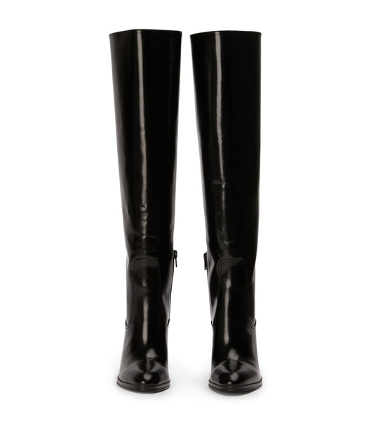 Botas de Tacon Tony Bianco Hot Black Hi Shine 10.5cm Negras | EARVG82443