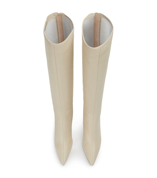 Botas de Tacon Tony Bianco Kortez Vanilla Nappa 9.5cm Amarillo Claro | DARVO23076