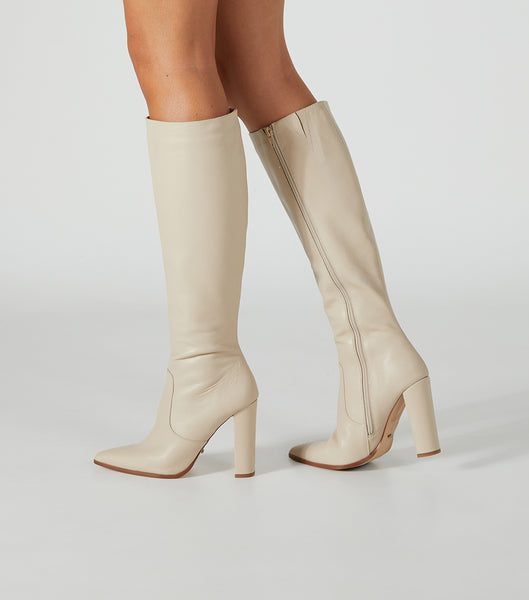 Botas de Tacon Tony Bianco Lucille Vanilla Venice 10.3cm Amarillo Claro | ARCVG74799