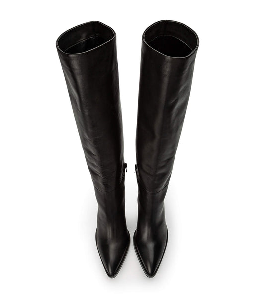 Botas de Tacon Tony Bianco Skyla Black Como 9cm Negras | EARVG77539