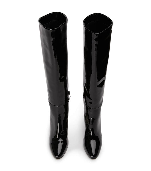 Botas de media pantorrilla Tony Bianco Boss Black Charol 9.5cm Negras | ARXMI42803