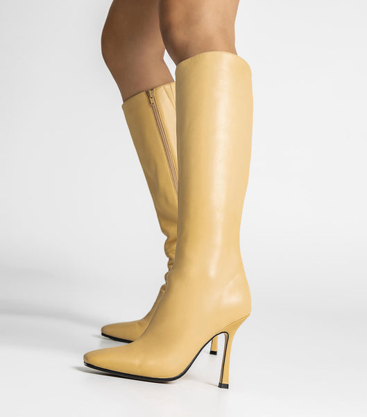 Botas de media pantorrilla Tony Bianco Havana Butter Nappa 10.5cm Amarillo | YARGT33663