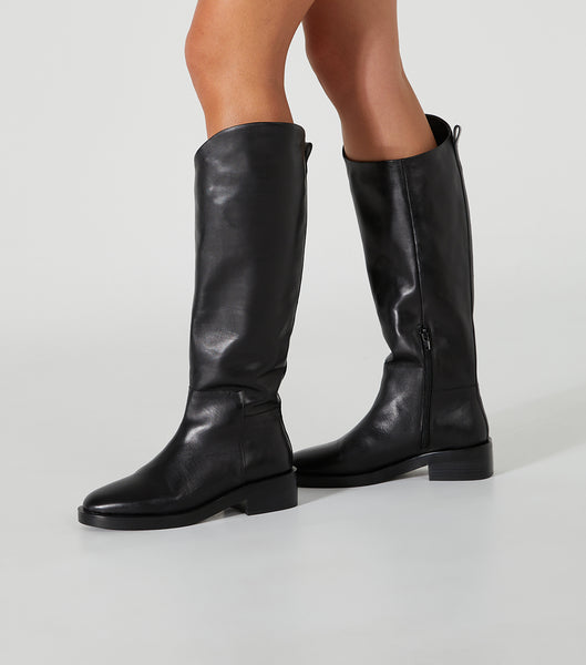 Botas de media pantorrilla Tony Bianco Tyler Black Como 4cm Negras | ARDYB45476