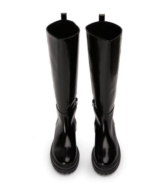 Botas de media pantorrilla Tony Bianco Welly Black Hi Shine 4.5cm Negras | AREAH57970