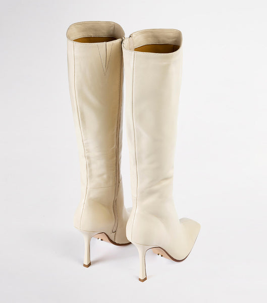 Botas de tacón de aguja Tony Bianco Havana Vanilla Nappa 10.5cm Amarillo Claro | GARUC18393