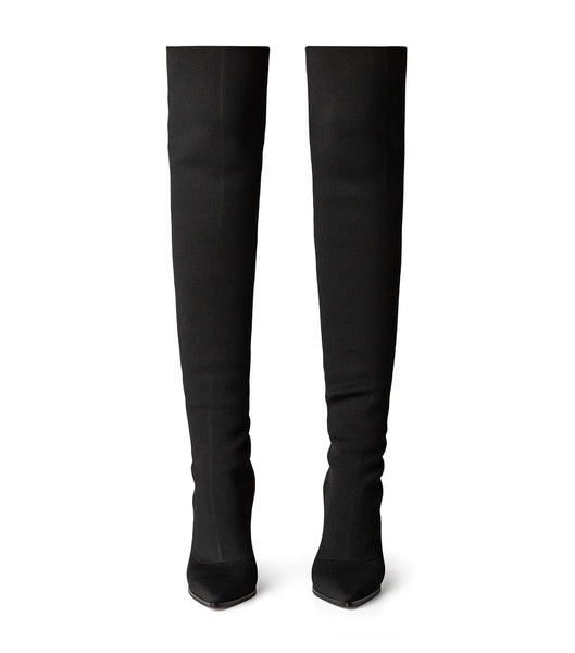 Botas elásticas Tony Bianco Lucca Black Sock Knit 10.3cm Negras | QARUV75285