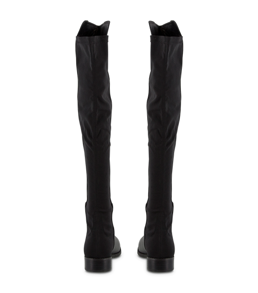 Botas hasta las rodillas Tony Bianco Panache Black Luxe/Black Micro Stretch 3cm Negras | QARUV86659