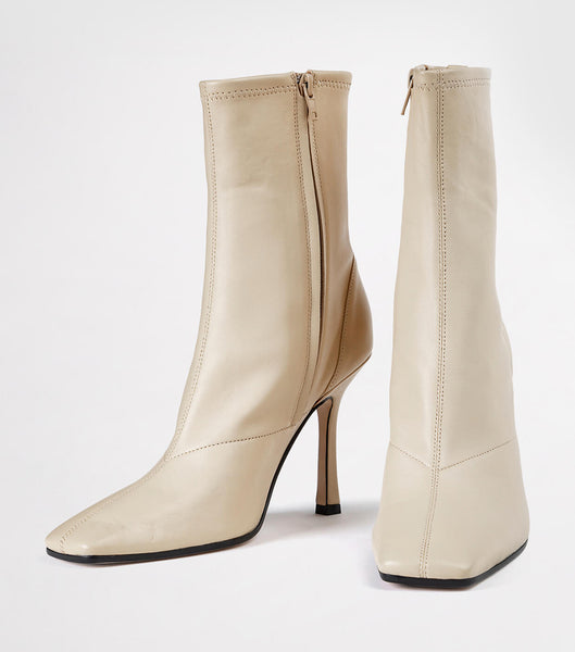 Botines Tony Bianco Halsey Vanilla Nappa 10.5cm Amarillo Claro | ARDFL85132