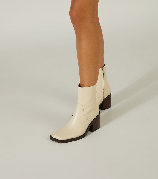 Botines Tony Bianco Prince Ecru Venice 8cm Blancas | ARNEJ50099