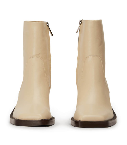 Botines Tony Bianco Prince Ecru Venice 8cm Blancas | ARNEJ50099