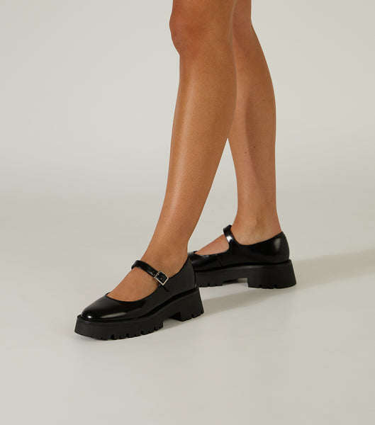 Loafers Tony Bianco Betsy Black Hi Shine 4.5cm Negras | AREGJ23568