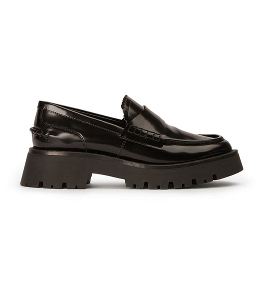 Loafers Tony Bianco Brooklyn Black Hi Shine 4.5cm Negras | ARJZR84993