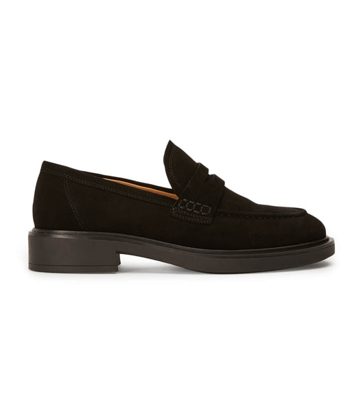 Loafers Tony Bianco Cherish Black Gamuza 4.5cm Negras | YARVQ89736