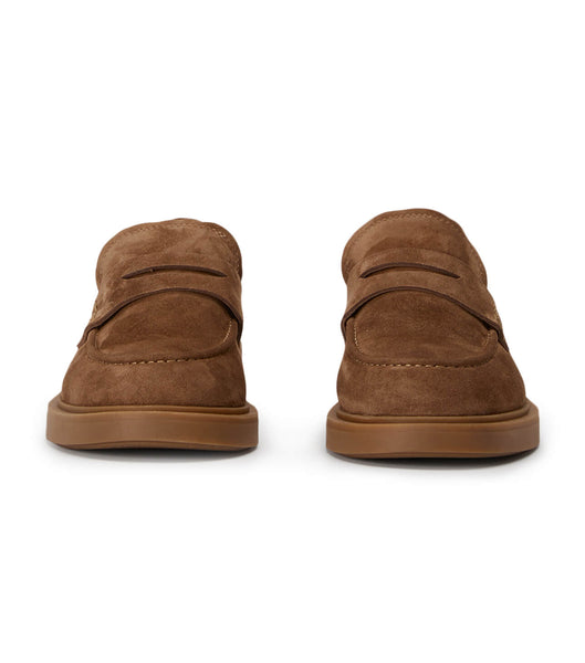 Loafers Tony Bianco Cherish Saddle Gamuza 4.5cm Marrones | UARND65029