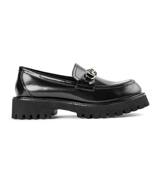 Loafers Tony Bianco Greer Black Hi Shine 4cm Negras | ARICD98382