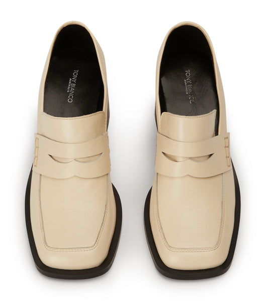 Loafers Tony Bianco Lomax Ecru Venice 6.5cm Blancas | BARSO33338