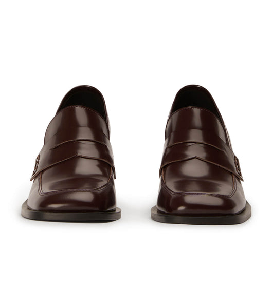 Loafers Tony Bianco Lomax Vino Hi Shine 6.5cm Chocolate | TARPQ59889