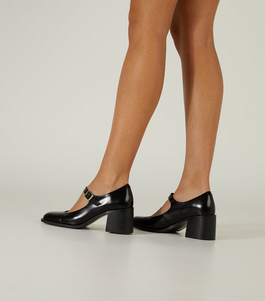 Loafers Tony Bianco Loure Black Hi Shine 6.5cm Negras | ARQAV72915