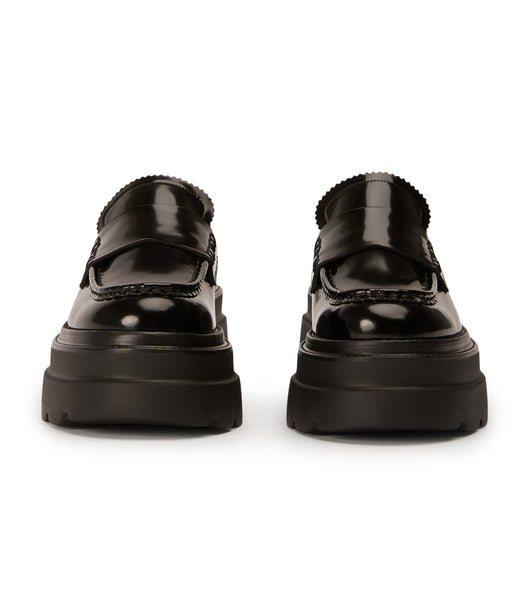 Loafers Tony Bianco Zomp Black Hi Shine 7.5cm Negras | ARXMI29219