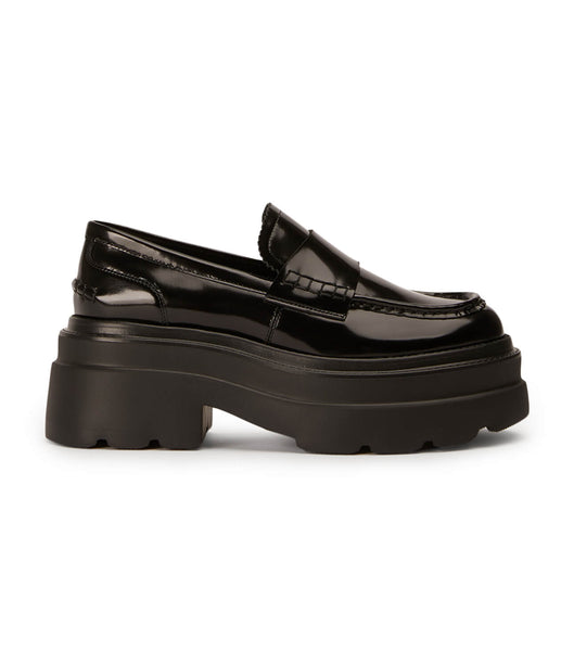 Loafers Tony Bianco Zomp Black Hi Shine 7.5cm Negras | ARXMI29219