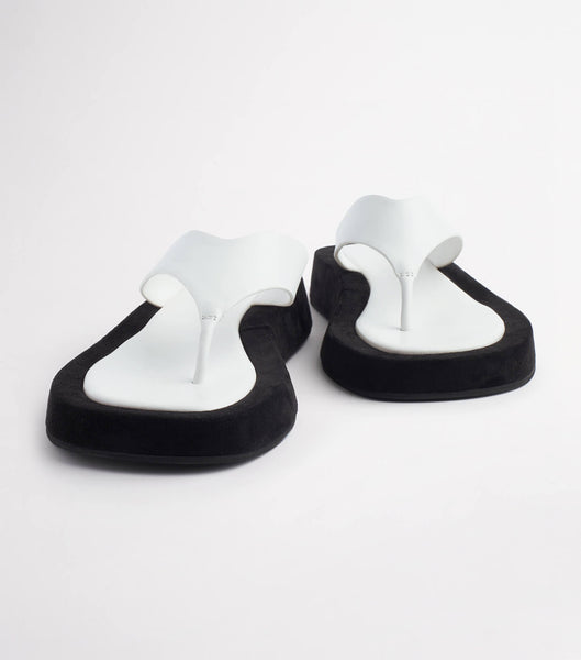 Plantillas Tony Bianco Ives Milk Capretto 3.5cm Blancas | FARHY78828