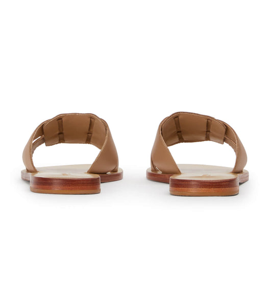 Sandalias Planas Tony Bianco Force Camel 1cm Marrones | ARQAV90671