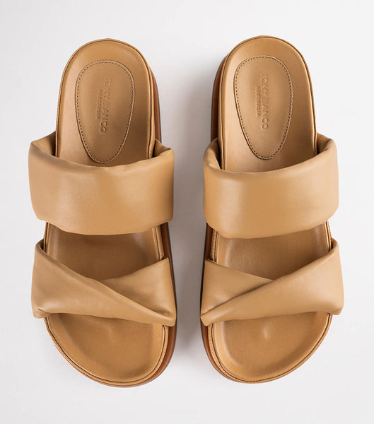 Sandalias Planas Tony Bianco Henry Honey Nappa 3.5cm Naranjas | AARDF81376