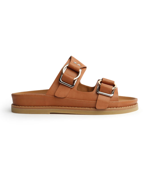 Sandalias Planas Tony Bianco Hunter Tan Como 3.5cm Marrones | GAREC56784