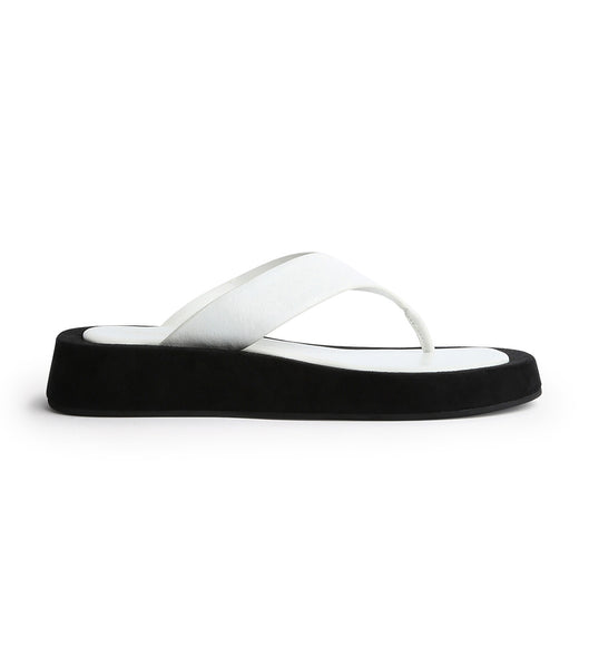 Sandalias Planas Tony Bianco Ives Milk Capretto 3.5cm Blancas | ARQAV16395