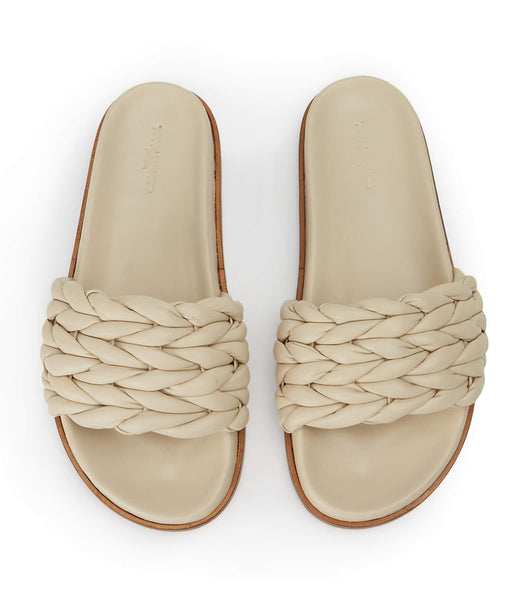 Sandalias Planas Tony Bianco Layton Vanilla Nappa Amarillo Claro | ZARNQ99530