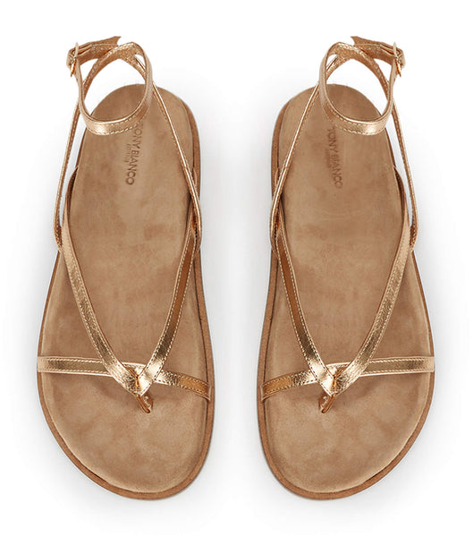 Sandalias Tony Bianco Lucie Antique Gold Nappa 1.5cm Doradas | XARGW24383