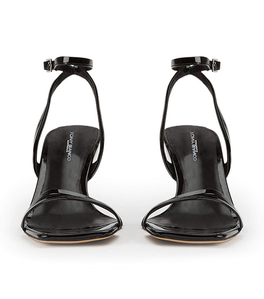 Tacones De Novia Tony Bianco Camelia Black Charol 8.5cm Negras | QARWA16926
