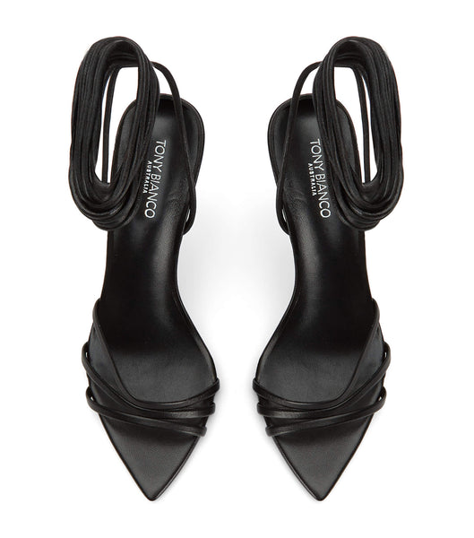 Tacones De Novia Tony Bianco Mavis Black Nappa 10.5cm Negras | FARHY13923