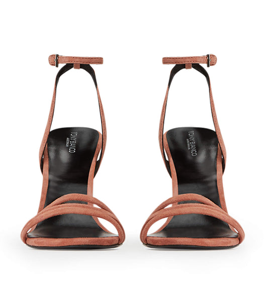 Tacones con tiras Tony Bianco Rush Rose Gamuza 9.5cm Rosas | PARER25868