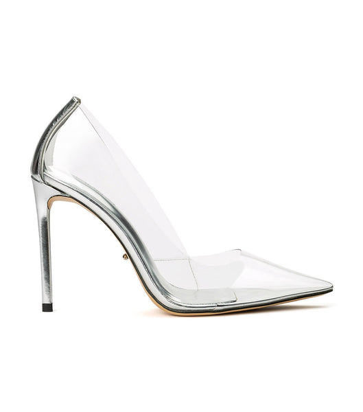 Tacones de aguja Tony Bianco Alijah Clear Vinylite/Silver 10.5cm Plateadas | GARUC73453