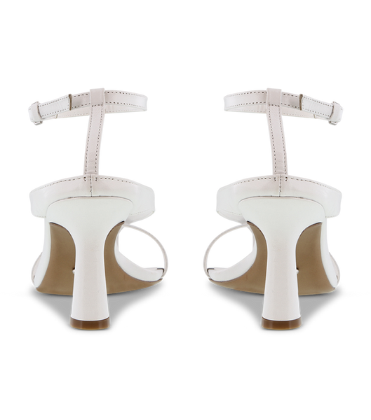 Tacones de aguja Tony Bianco Becca White Sheep Nappa 7.5cm Blancas | FARUI82369