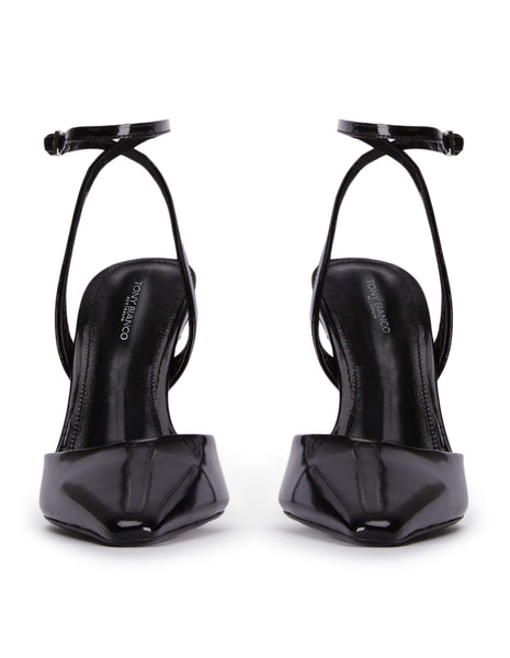 Tacones de aguja Tony Bianco Eden Black Hi Shine 10.5cm Negras | PARQX41310