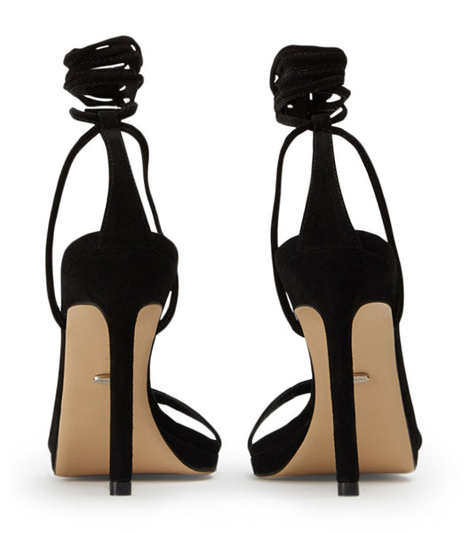 Tacones de aguja Tony Bianco Fleur Black Gamuza 11cm Negras | AARDF36967