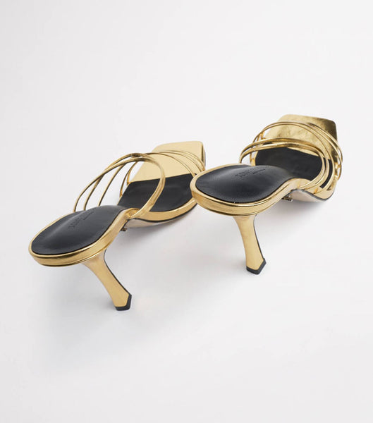 Tacones de aguja Tony Bianco Foxie Gold Foil 10.5cm Doradas | ARJBT49636