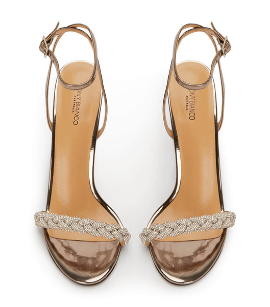 Tacones de aguja Tony Bianco Kosta Gunmetal Shine 11cm Gris | LARTR74423