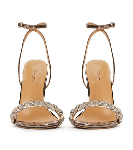 Tacones de aguja Tony Bianco Kosta Gunmetal Shine 11cm Gris | LARTR74423