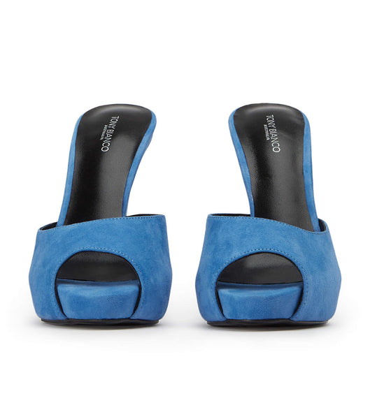 Tacones de aguja Tony Bianco Love Blue Gamuza 12cm Azules | ARCIF42092