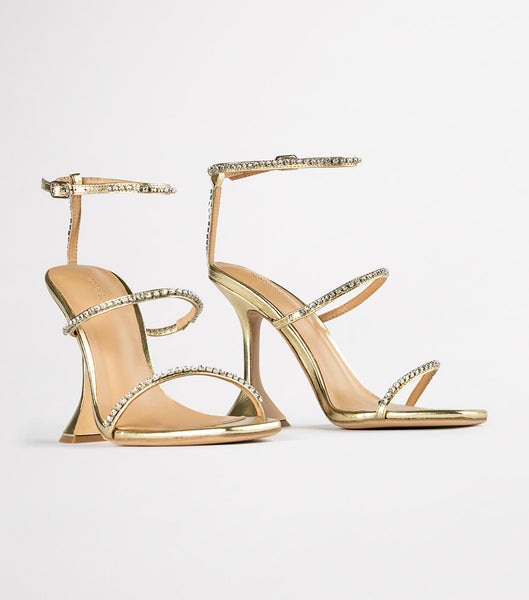 Tacones de aguja Tony Bianco Shy Gold Nappa Metallic 10.5cm Doradas Metal | TARPQ33910