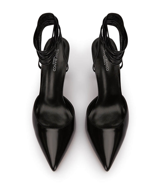 Tacones de evento Tony Bianco Acer Black Hi Shine 10.5cm Negras | ARQCS49314
