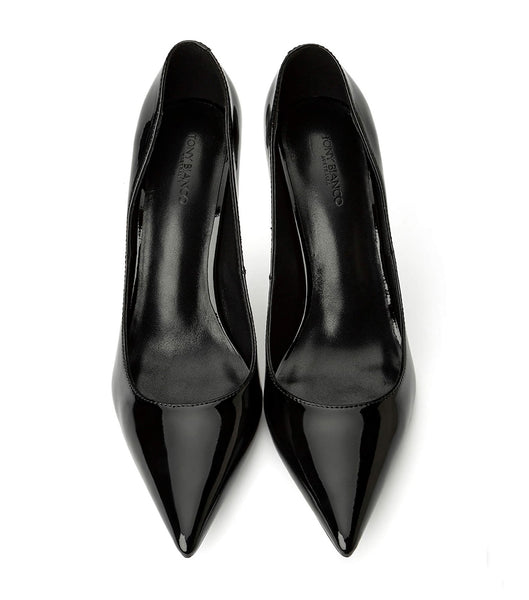 Tacones de evento Tony Bianco Anja Black Charol 10.5cm Negras | QARUV83518