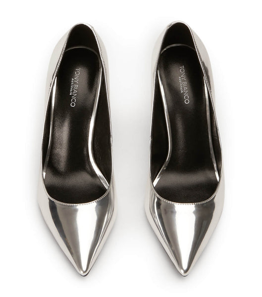 Tacones de evento Tony Bianco Anja Silver Shine 10.5cm Plateadas | ARQAV85694